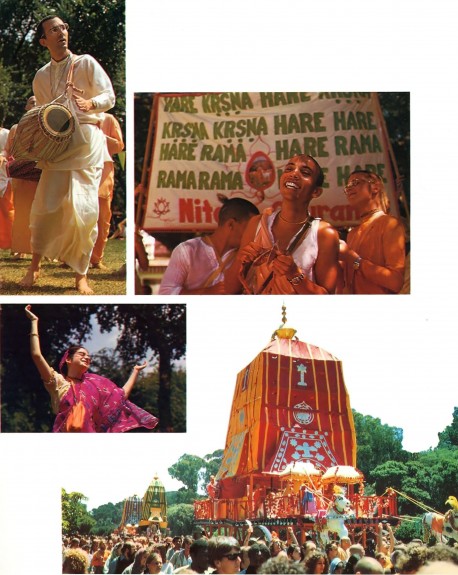 ISKCON Devotees Hare Krishna Festivals world-wide. 1974.