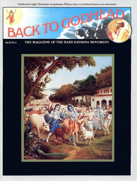 Back to Godhead - Volume 10, Number 02 - 1975 Cover