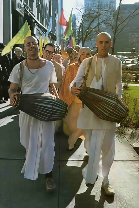 Hare Krishna Devotees Chanting. 1976.