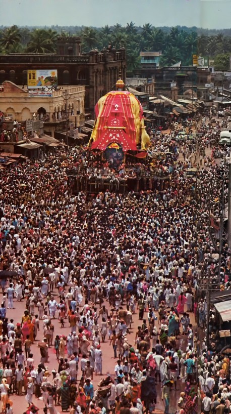 Like a king on a pleasure excursion, Lord Jagannatha goes out for a ride every summer in one of India's biggest religious festivals—Ratha-yatra ("The Festival of the Chariots"). 