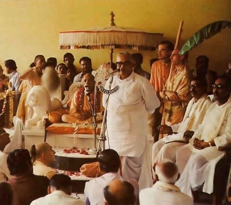 Srila Prabhupada at ISKCON Hyderabad 1977