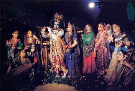 Radha and Krishna and the Gopis F.A.T.E. (First American Theistic Exhibit) ISKCON Los Angeles - 1977