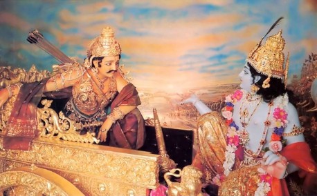 We can let Krishna be the driver of our chariot. We can ask Him to guide our intelligence and take the reins, just as He does here for His great devotee Arjuna.
