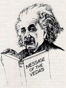 If the Vedas are full of "superstitions and deranged ideas", how did they attract the attention of Einstein?