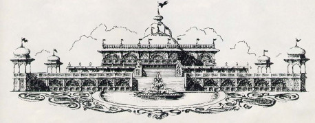 On August 16, 1979, the devotees will dedicate the completed temple (artist 's rendering below) and commemorate the day, in 1896, when Srila Prabhupada made his appearance in the world.