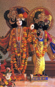 Krsna and His brother Balarama, Krsna serves notice to all that He isn't vague or enigmatic or intangible.