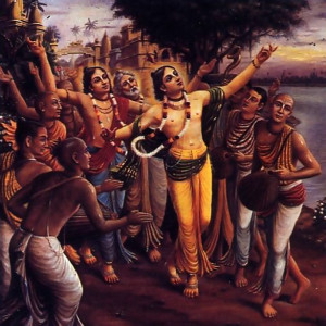 Sri Caitanya Mahaprabhu, the Supreme Personality of Godhead, danced and chanted throughout Mayapur and the surrounding are as. Accompanied by His many followers. Lord Caitanya invited everyone to join the chanting of the holy names.