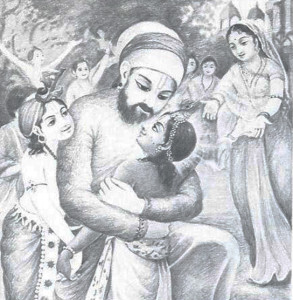 The inhabitants of Vrndavana embraced Lord Krsna. Hearing of these pastimes alleviates all anxiety.