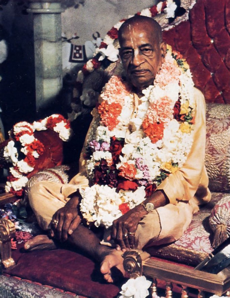 His Divine Grace A. C. Bhaktivedanta Swami Prabhupada, Founder-Acarya of the International Society for Krishna Consciousness, came to America in 1965, at age sixty-nine, to fulfill his spiritual master's request that he teach the science of Krsna consciousness throughout the English-speaking world. In a dozen years he published some seventy volumes of translation and commentary on India's Vedic literature, and these are now standard in universities worldwide. Meanwhile, traveling almost nonstop, Srila Prabhupada molded his international society into a worldwide confederation of asramas, schools, temples, and farm communities. He passed away in 1977 in India's Vrndavana, the place most sacred to Lord Krsna. His disciples are carrying forward the movement he started. Advanced disciples throughout the world have been authorized to serve in the position of spiritual master, initiating disciples of their own. And these disciples in turn, become linked with Srila Prabhupada through the transcendental system of disciples succession.