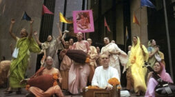 Devotees Chanting Hare Krishna — Kirtan Sitting Down