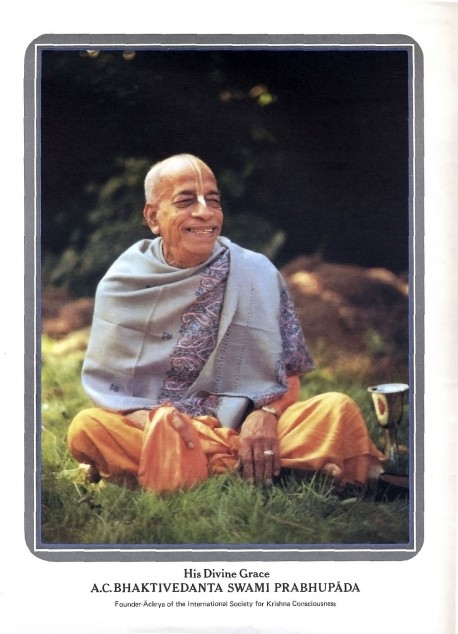 His Divine Grace A.C. Bhaktivedanta Swami Prabhupada -- Founder-Acarya of the International Society for Krishna Consciousness (ISKCON)