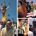 Devotees preaching at Los Angeles Hare Krishna Temple (New Dwarka) 1974.