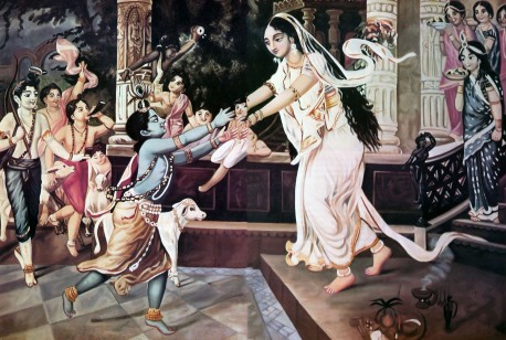 Mother Yasoda and Krishna