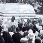 Srila Prabhupada's preachers broadcast the Hare Krishna mantra in Nairobi, Kenya. 1974