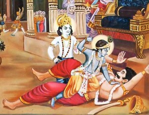 Krishna Killing Kamsa