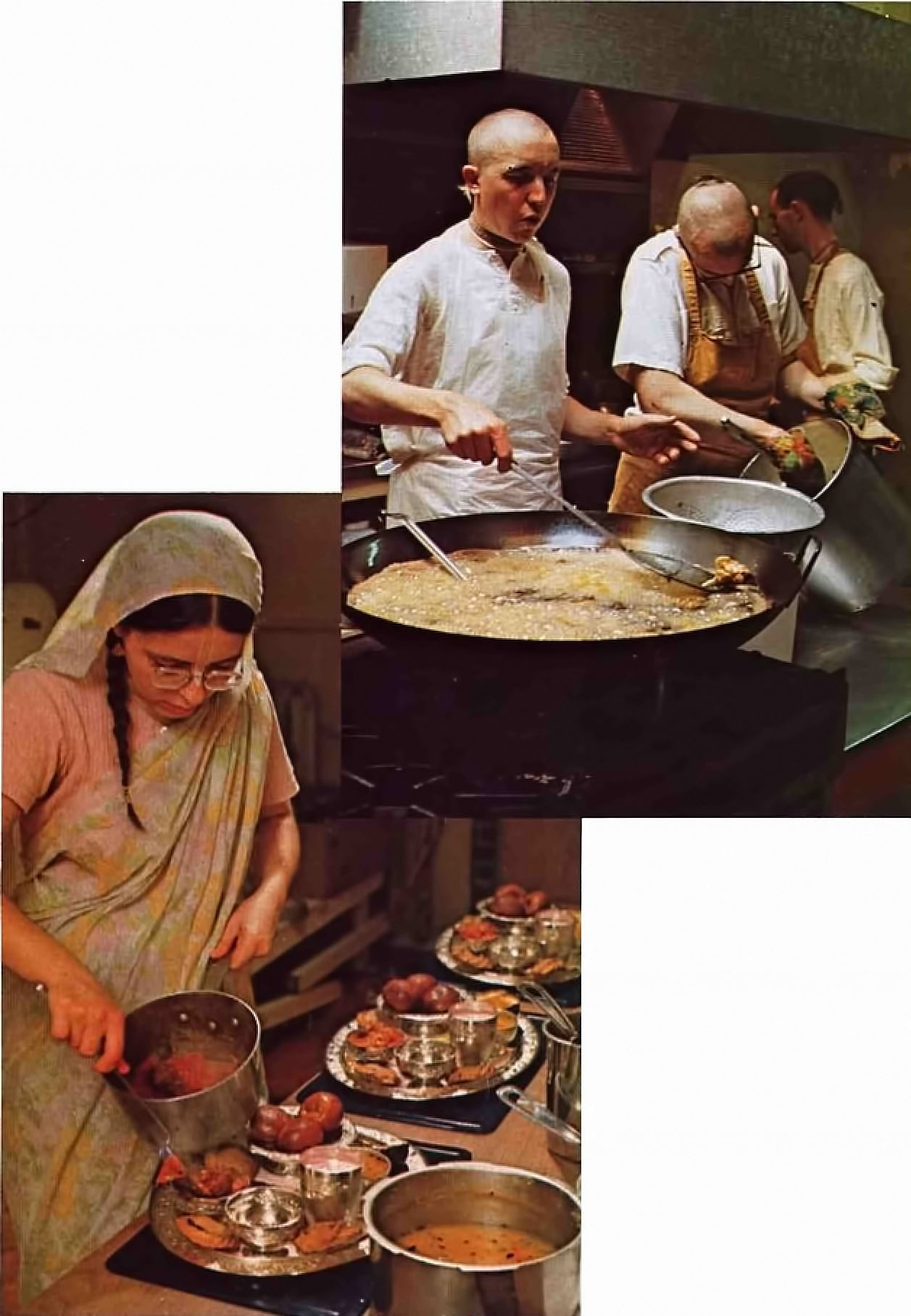 Cooking and offering Prasadam