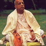 Srila Prabhupada in London. Fulfilling his master's desires.