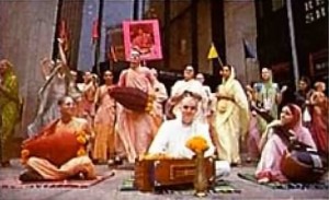 Hare Krishna devotees chanting