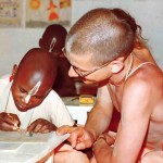 ISKCON's primary school in Nairobi, Kenya, Africa. 1975.