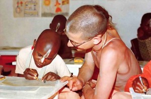 ISKCON's primary school in Nairobi, Kenya, Africa. 1975.
