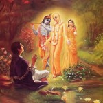 Lord Caitanya reveals Himself as the combined form of Radha and Krishna to His pure devotee Ramananda Raya