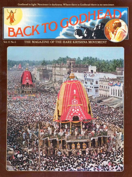 Back to Godhead - Volume 11, Number 06 - 1976 Cover