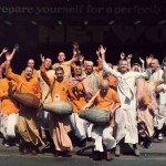 ISKCON Devotees Chant Hare Krishna on the Street - 1977