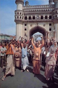 Hare Krishna Devotees Chanting in India - 1977