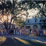 ISKCON Devotees outside Hare Krishna Temple in Gainsville, Florida - 1977