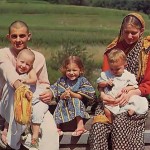 Kuladri dasa, president of the New Vrindaban farm community, with family