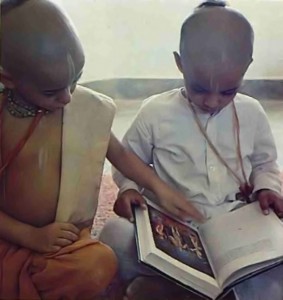 From the Vedic literatures the boys learn how to spread the peaceful, Krishna conscious Vrndavana atmosphere over the whole world.