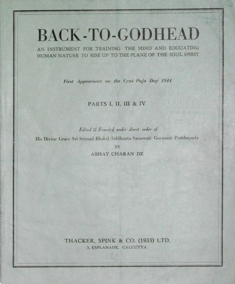Back to Godhead - Volume 01, Number 0104 - 1944