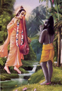 Vyasa (greeting his guru, Narada)- edited the Vedas; (c. 3000 B.C .)