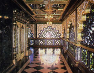 fine marble inlays show expertise the devotees acquired during the seven years they spent working to build the Palace