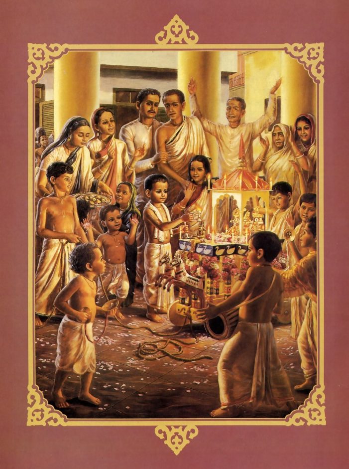 Srila Prabhupada’s Childhood Ratha-Yatra Chariot Festival