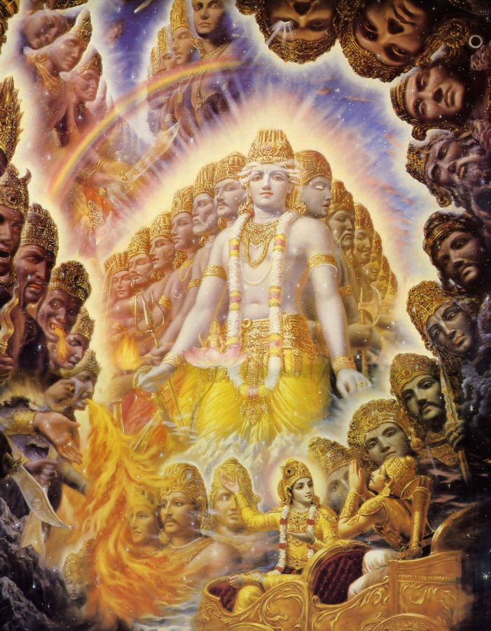 Krishna Reveals His Universal Form at Kuruksetra