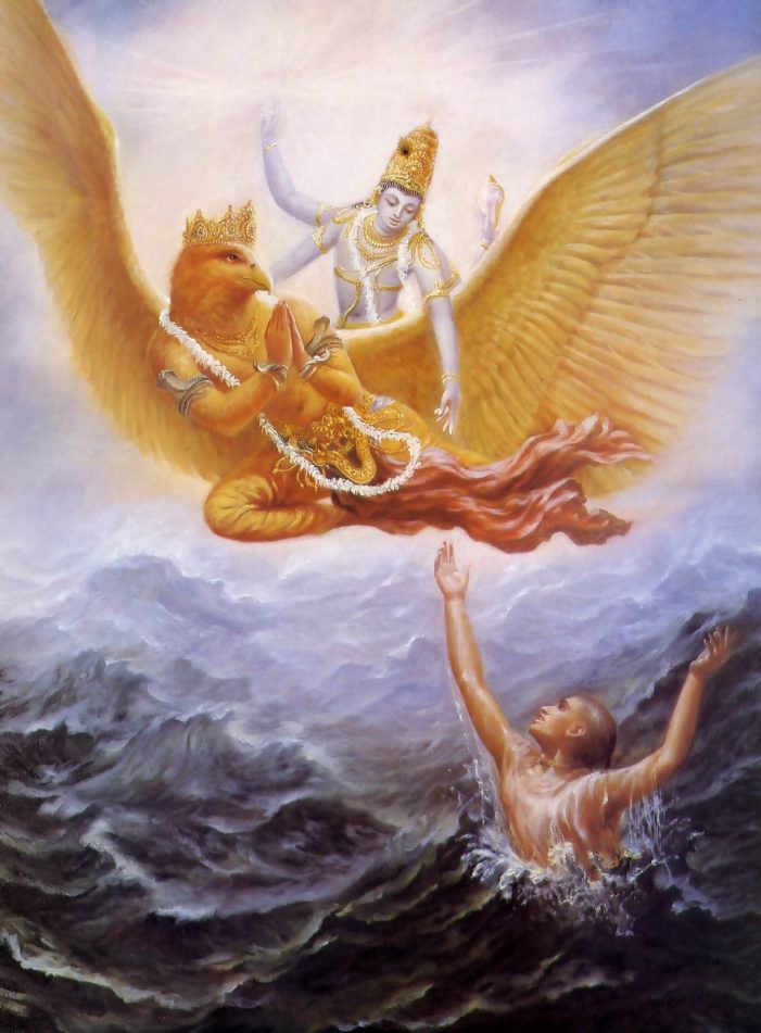Krishna Rescues His Devotee from the Ocean of Death