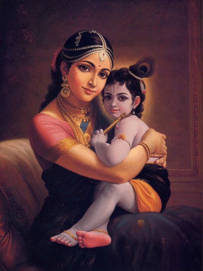 Krishna is God, Even on the Lap of His Mother