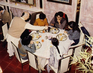 The entire family can enjoy a multicourse dinner of krsna-prasadam at the sparkling new Govinda restaurant in Milan, Italy.