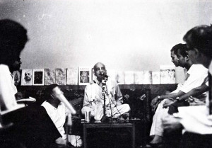 Srila Prabhupada asked the reporters, "What is the ultimate goal of life?"