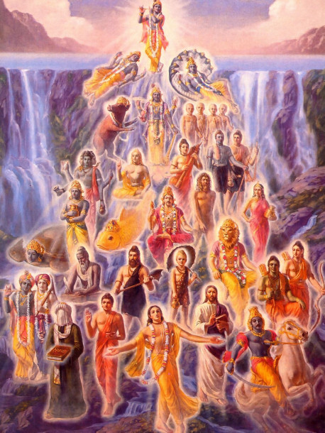 "The incarnations of the Lord are innumerable, like rivulets flowing from inexhaustible sources of water."