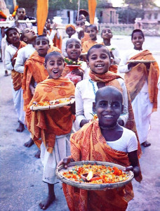 Their lives are enriched with spiritual understanding and activities like the weekly ceremonial procession and daily study. In the future, a transcendental international city will be built in Mayapur, and these students will fully use their talents and energy in creating, maintaining, and developing it.